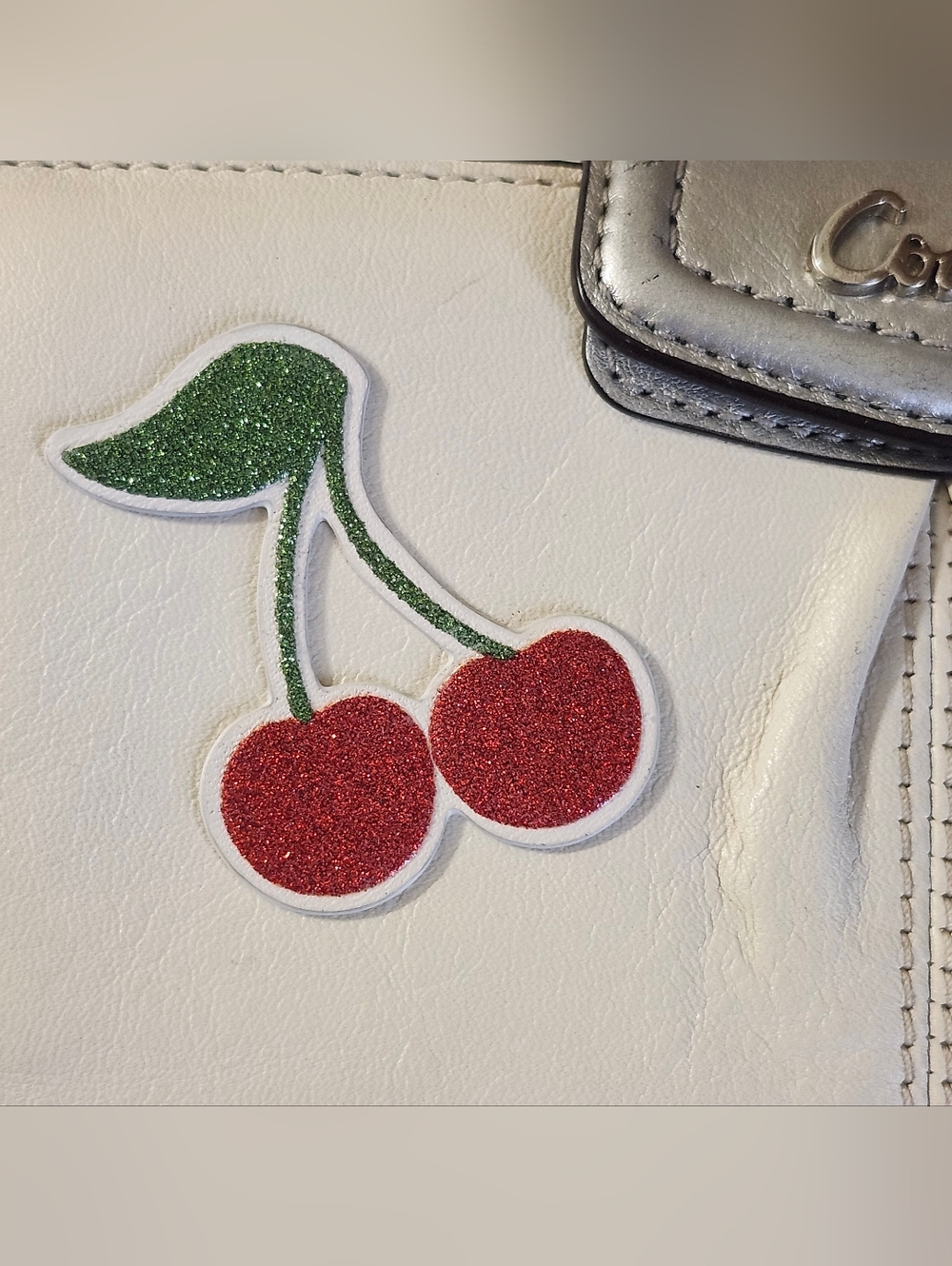 Coach Ashley Leather Slim Envelope Wallet With Cherry Patch - Picture 2 of 11